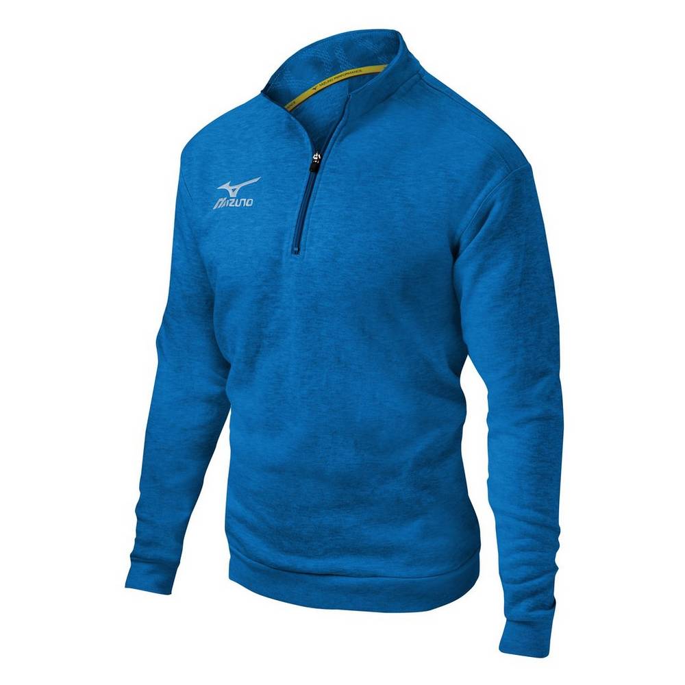 Pullover Mizuno 1/2 Zip Fleece Hombre Azules Comprar KRCA-57934